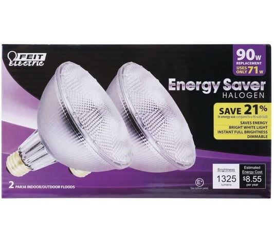 Feit Electric 90 Watt PAR38 Floodlight Bulb Soft White (2pk)